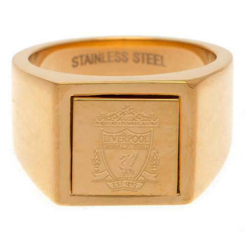 Liverpool FC Gold Plated Ring Medium Official Licensed Product
