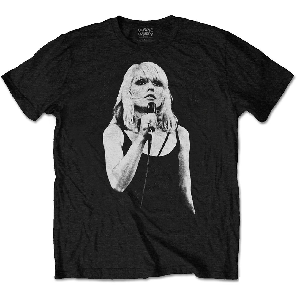 Blondie Debbie Harry Mic Pose 2 Parallel Lines Official Tee T-Shirt Mens Unisex