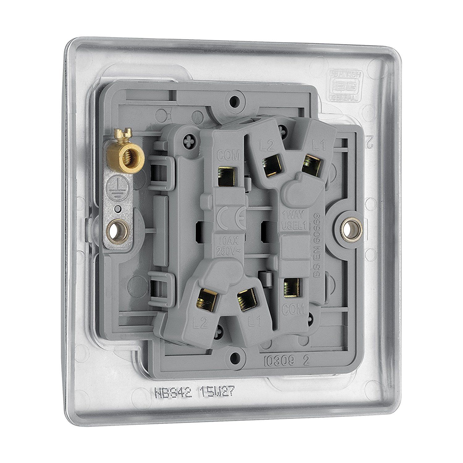 BG Brushed Steel Light Switches & Sockets Full Range Satin Chrome Black