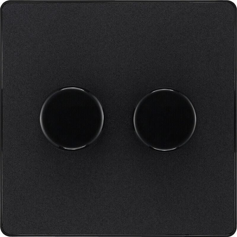 BG Evolve Matt Black Screwless Switches & Sockets Black Inserts Full Range - Picture 13 of 33