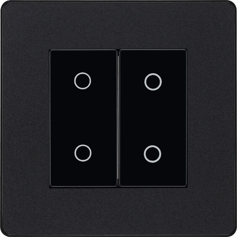 BG Evolve Matt Black Screwless Switches & Sockets Black Inserts Full Range - Picture 8 of 33