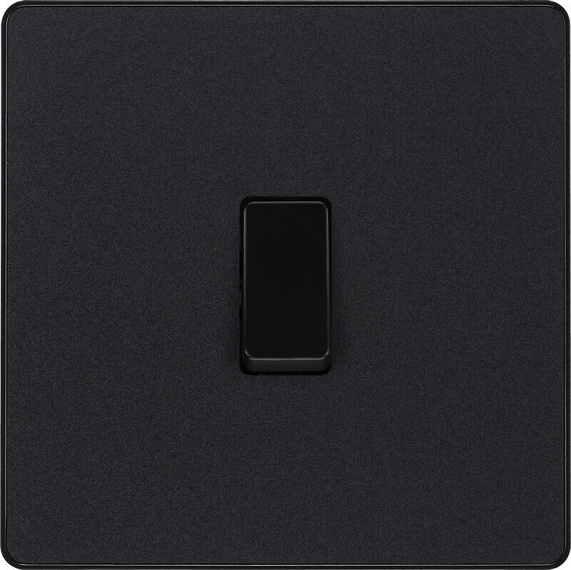 BG Evolve Matt Black Screwless Switches & Sockets Black Inserts Full Range - Picture 15 of 33