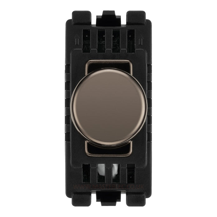 BG Nexus Black Nickel Screwless Flatplate Switches & Sockets Black Inserts