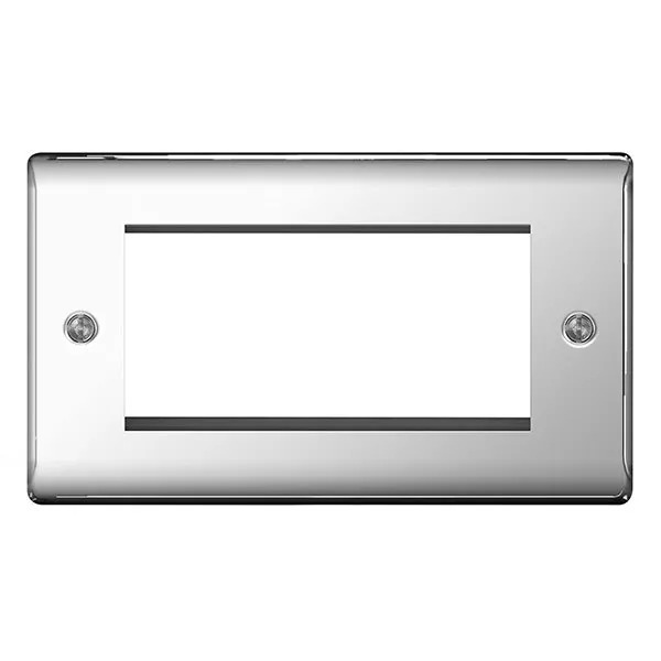BG Nexus Polished Chrome White Euro Module HDMI TV SAT CAT5 CAT6 USB Data Socket - Picture 38 of 40