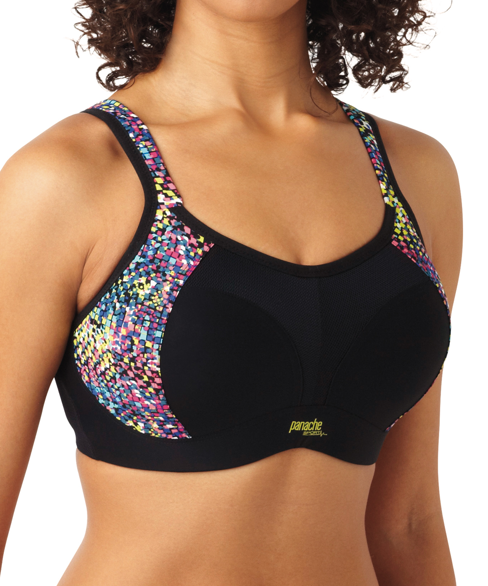 Panache Sports Bra 7341 A/B Non Wired Moulded Cups Racerback Reduces Bounce - Picture 42 of 102