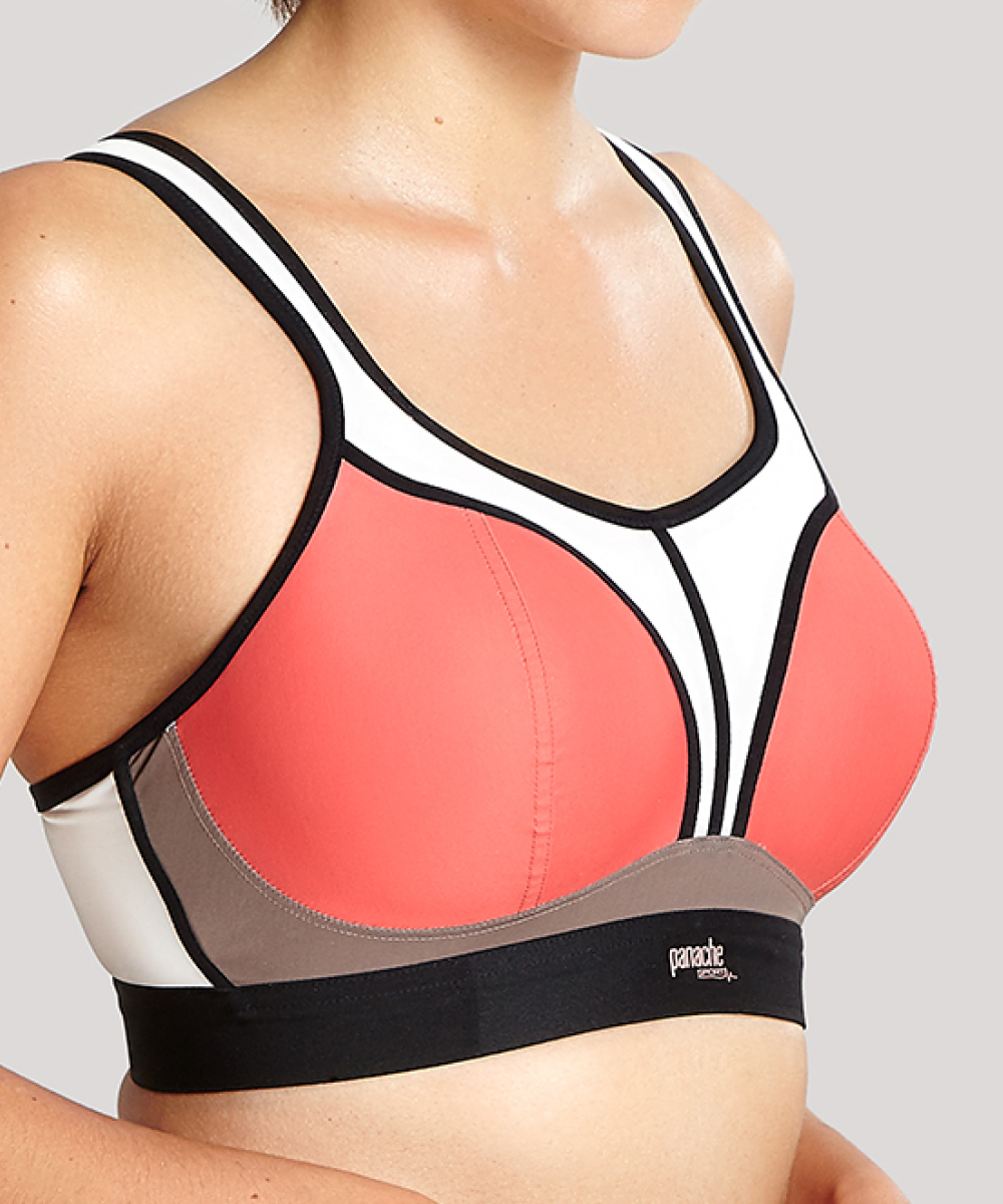Reggiseno sportivo Panache 7341 A/B coppe sagomate senza ferretto racerback riduce rimbalzo - Foto 30 di 102