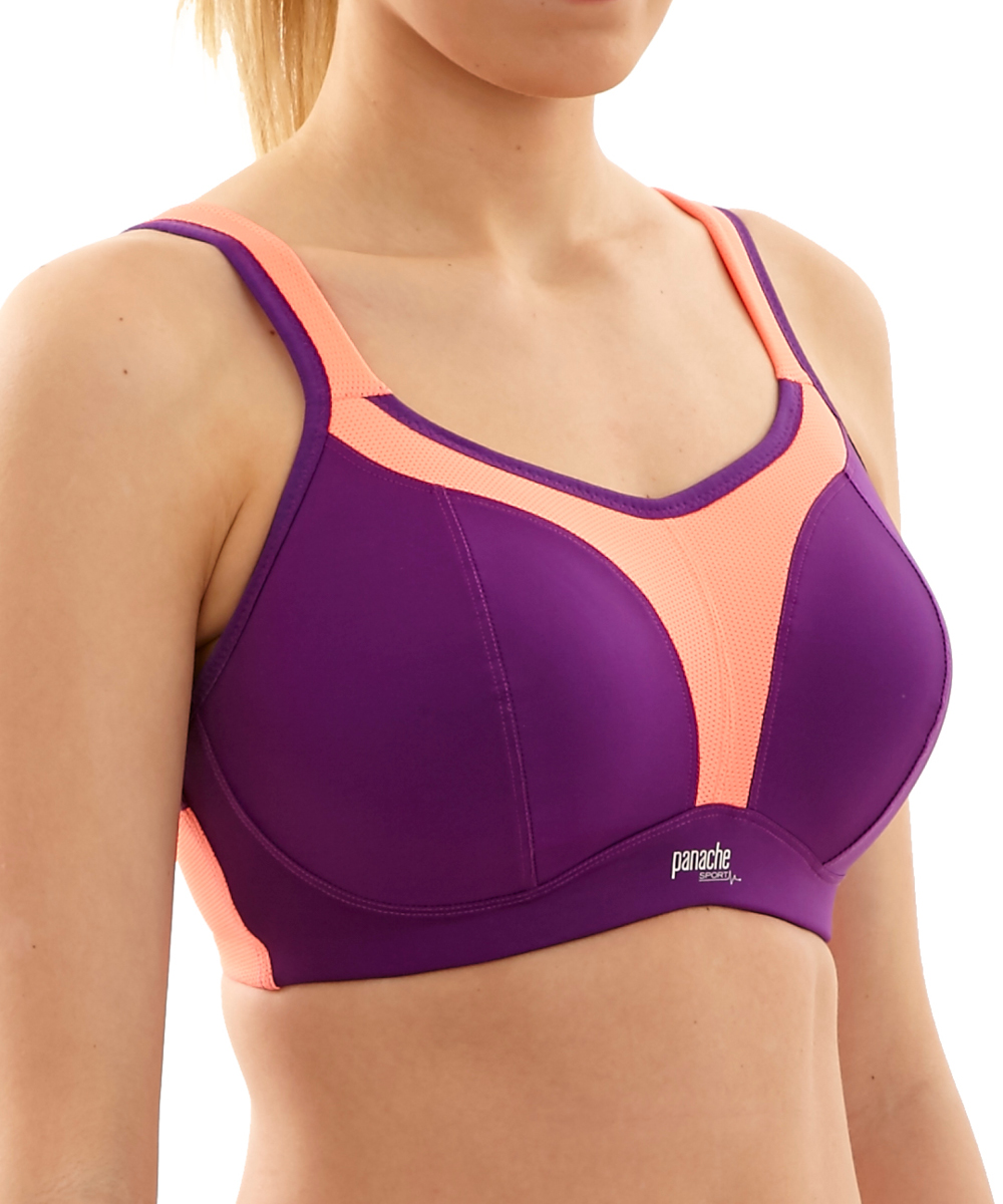 Panache Sport BH 7341 A/B ohne Bügel geformte Cups Racerback reduziert Sprungkraft - Bild 79 von 102