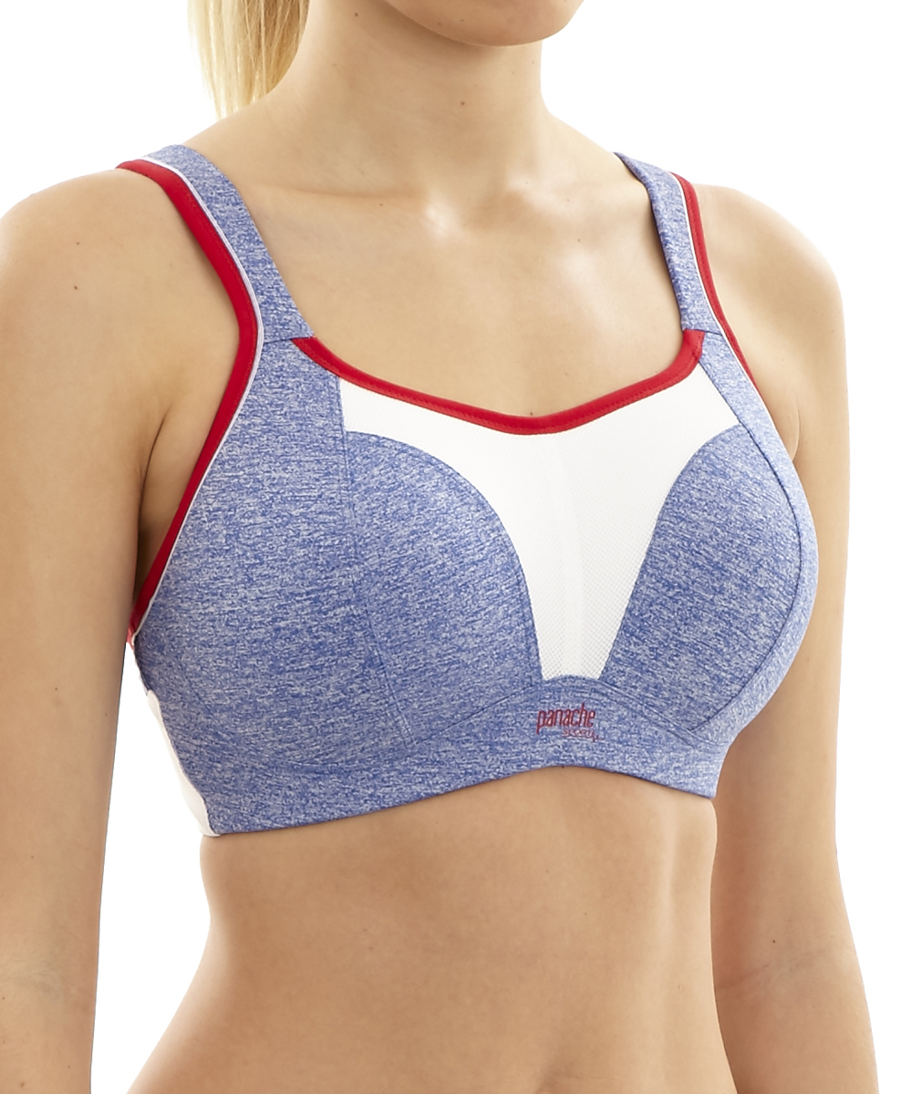 Panache Sports Bra 7341 A/B Non Wired Moulded Cups Racerback Reduces Bounce - Picture 16 of 102