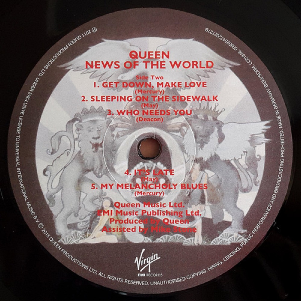Queen ?News Of The World Vinyl LP New 2015 (UK) 602547202727 eBay Queen ?News Of The World Vinyl LP New 2015 (UK) 602547202727 eBay
