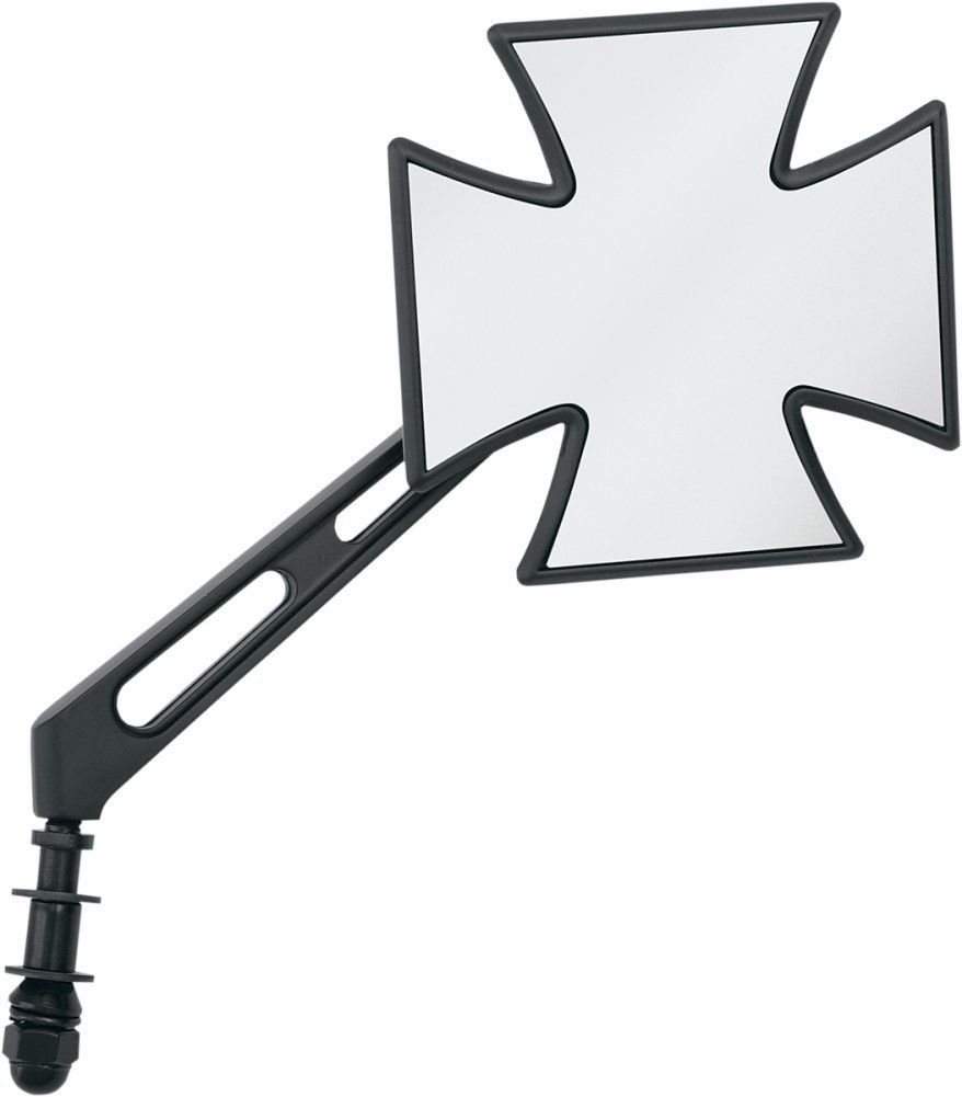 Maltese Iron Cross Mirrors (Pair) for HarleyDavidson, Black eBay