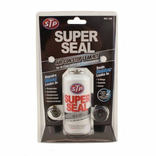 STP SUPER SEAL AIRCON AIR CON SEALER STOP LEAK & WITH LEAK DETECTOR