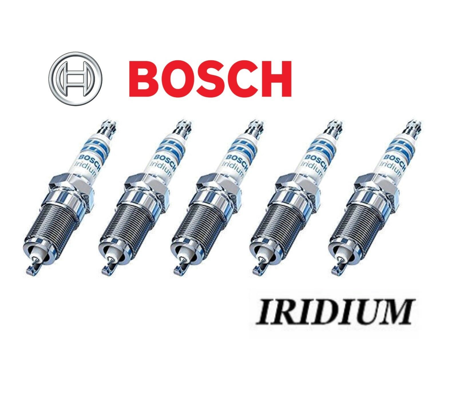 Ford Focus RS MK2 BOSCH Iridium Spark Plugs x 5 = ST225 Upgrade eBay