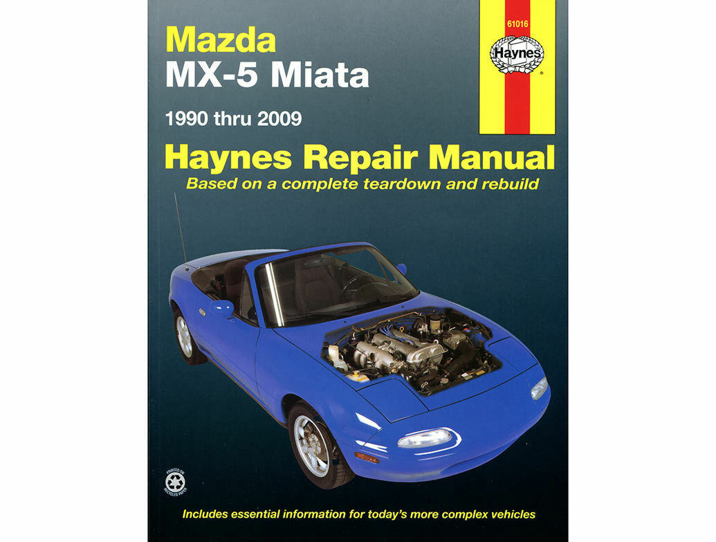 Haynes Workshop Repair Manual Mazda Mx5 Mk1 Mk2 Mk2 5