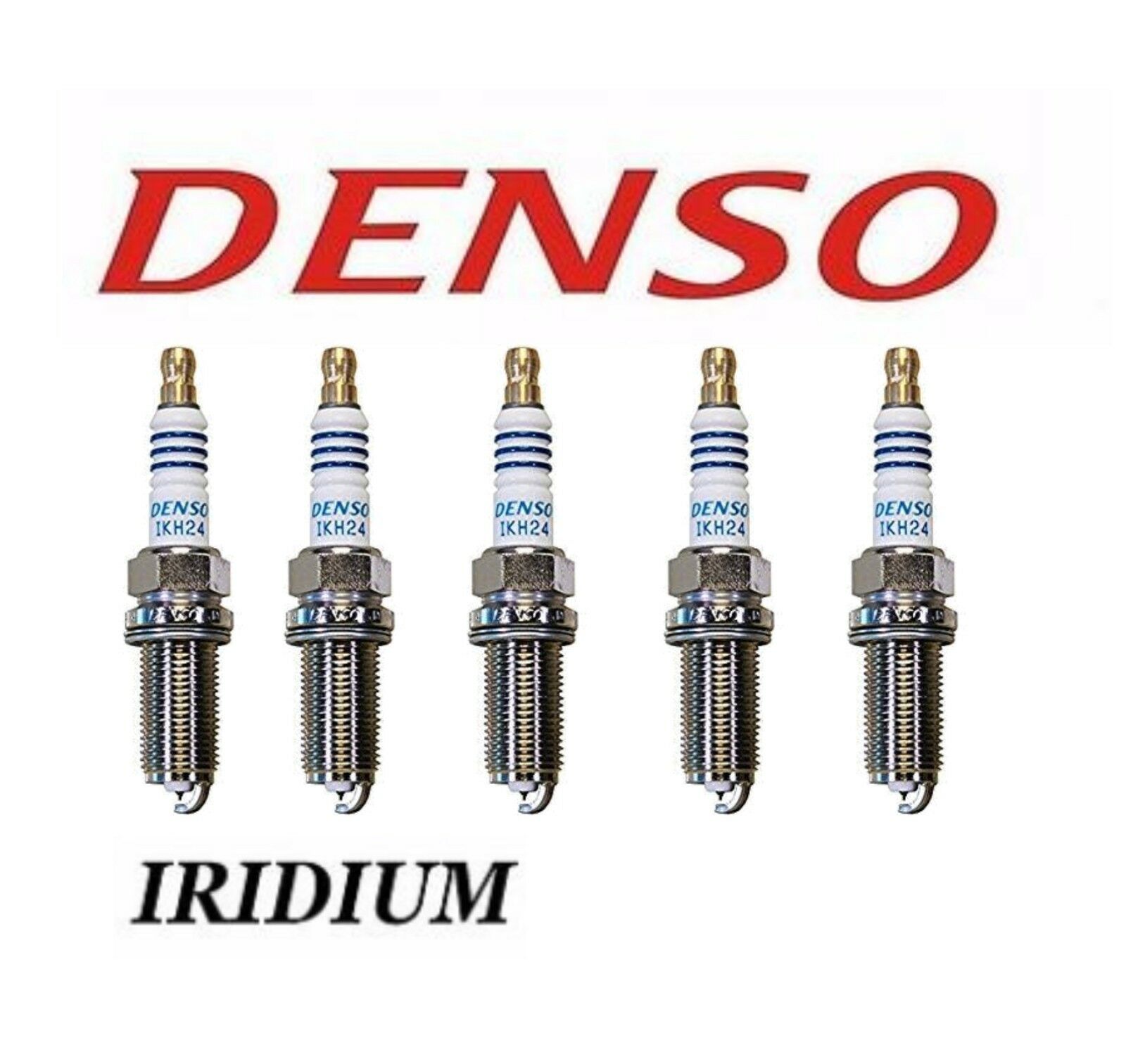 Denso Iridium IKH24 Performance spark plugs x4 Audi VW 1.8 2.0 TFSI TSI EA888