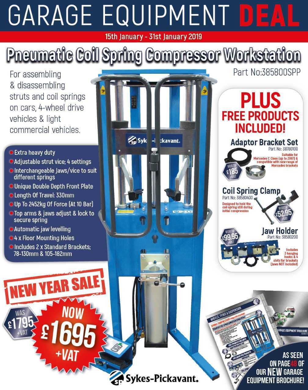 Sykes Pickavant 385800SP Extra Heavy Duty Pneumatic Coil Spring