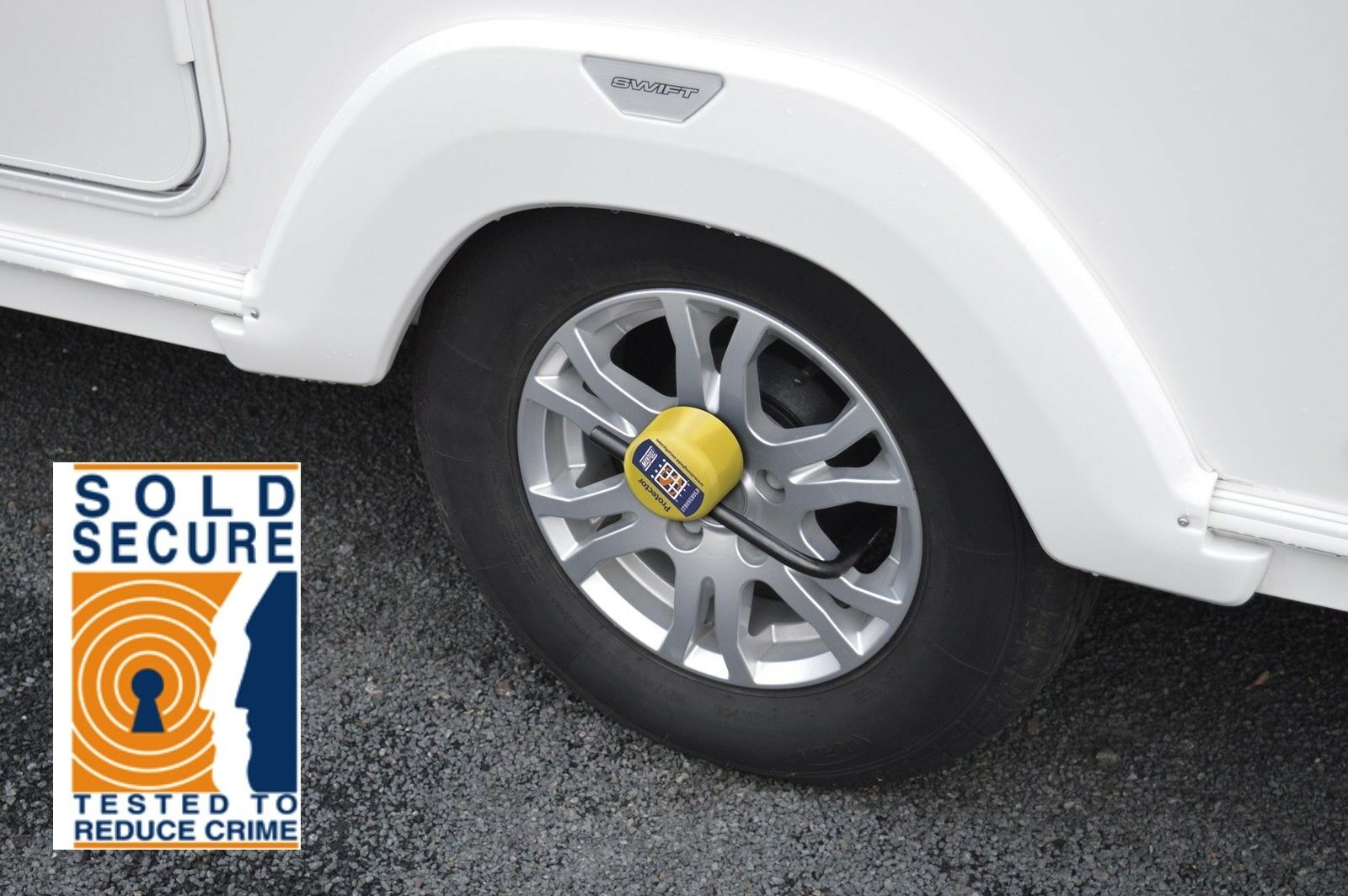 Stronghold Protector Caravan Alloy Wheel Lock Sold Secure Tested