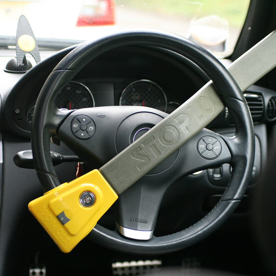 Stoplock Original Steering Wheel Security Immobiliser Lock Anti Theft With LED 5012528051346 eBay
