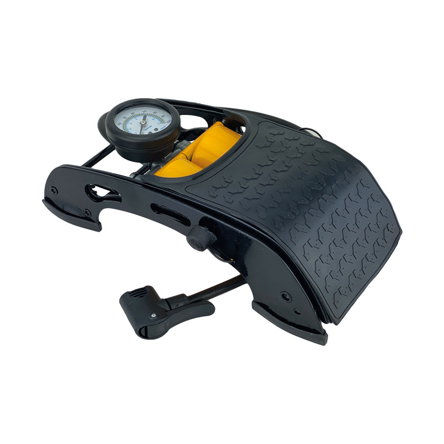 AA Foot Pump Double Barrell Pump Inflates Car Tyres, Bikes eBay